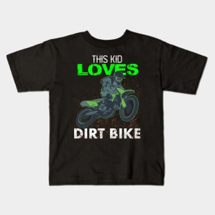 Youth Motorcross, Boys Dirt Bike Kids T-Shirt